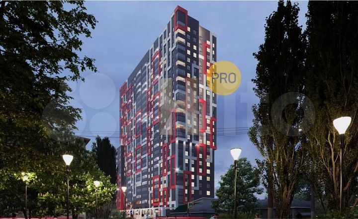 2-к. квартира, 62,8 м², 23/25 эт.