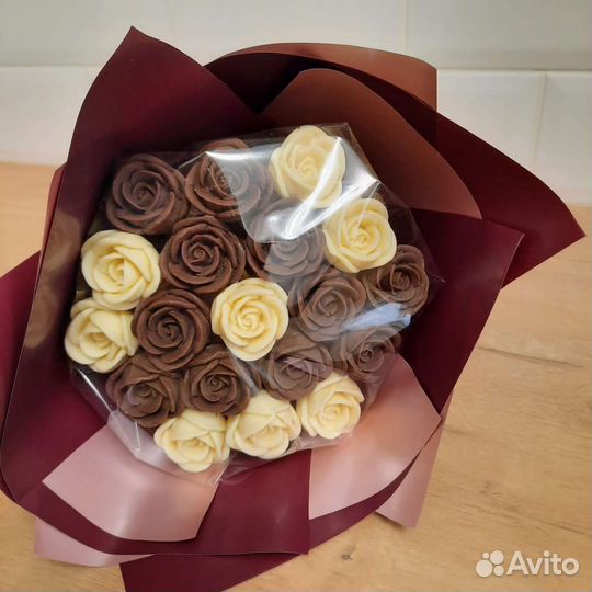 Шоколадные розы букет