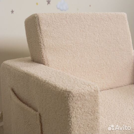 Детское раскладное мягкое кресло кровать