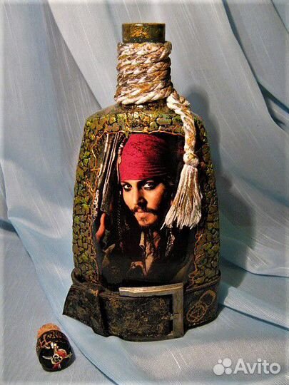 Декор бутылок для подарка