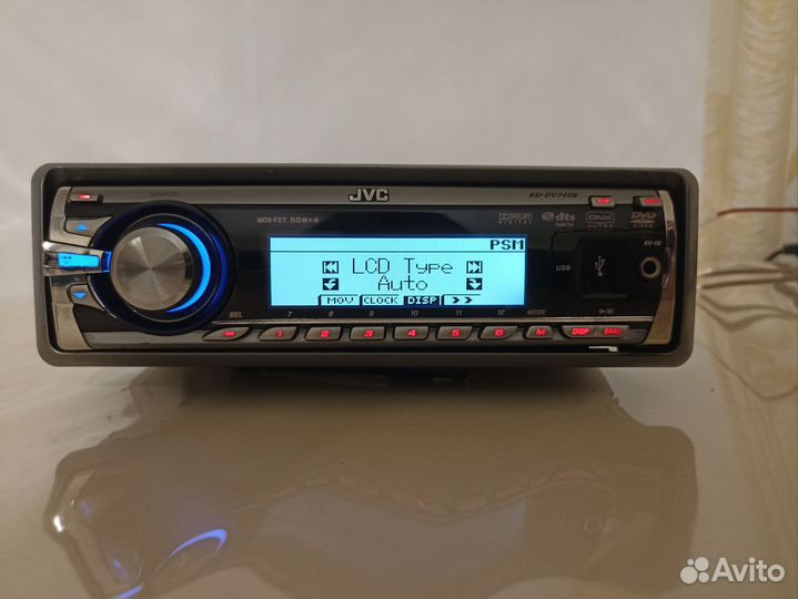 Процессорная магнитола JVC KD-DV7408 с Bluetooth