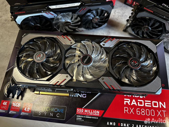 Видеокарта AsRock Phantom Gaming RX6800XT 16GB