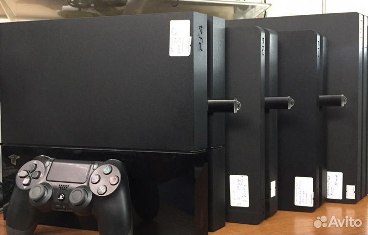 PS 4 Fat,Slim,Pro 500-1000 Gb 9.00 с играми