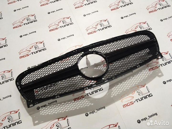 Решетка на Mercedes GLA в стиле 45амг Black (Б/З)