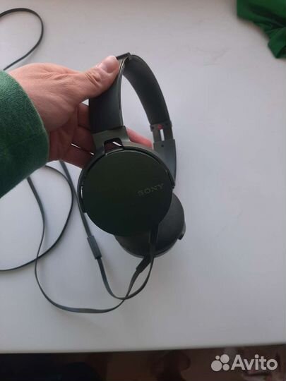 Наушники Sony MDR-XB550AP Green