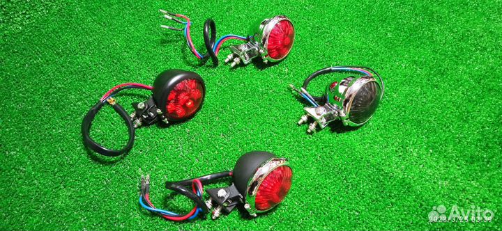 Мото стоп/габарит из металла. На боббер чоппер
