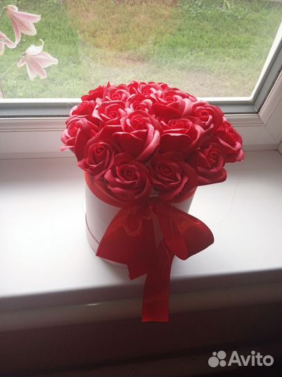 Мыльный букет цветов