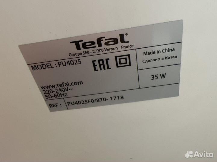 Воздухоочиститель tefal