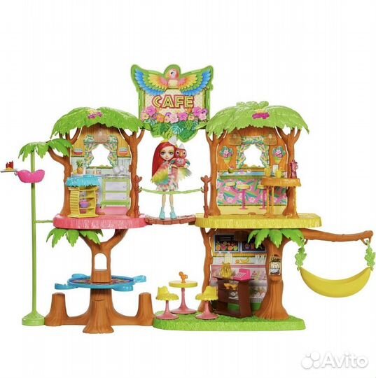 Enchantimals джунгли кафе + набор качели