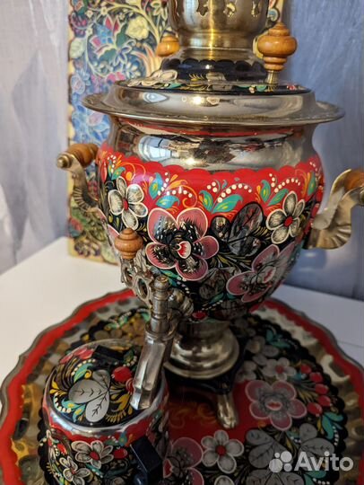 Самовар хохлома