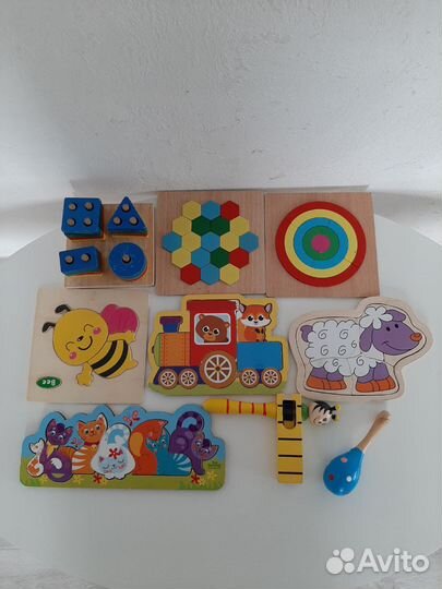 Развивающие деревянные игрушки
