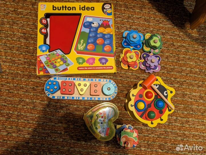 Игрушки пакетом, много (1-3 года)