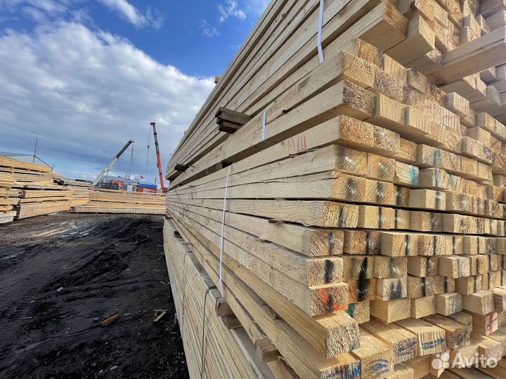 Доска обрезная 50х200х6000