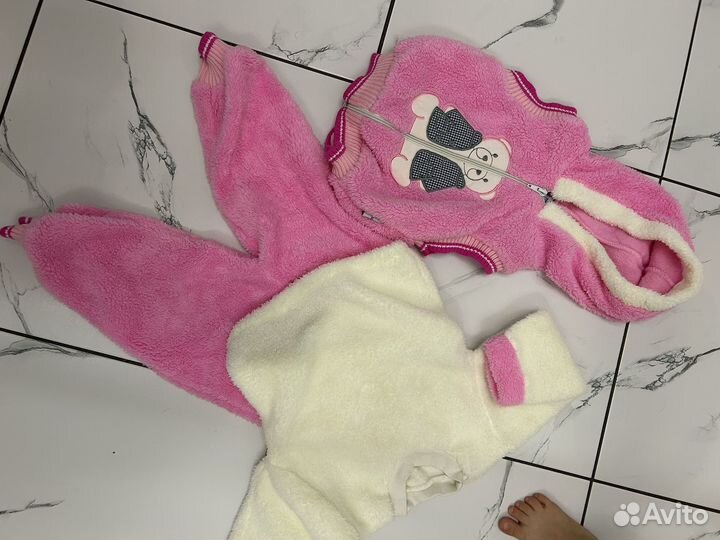 Костюмчики теплые до года