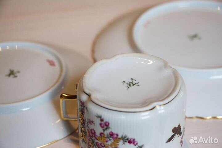 Антикварный чайный сервиз Pirken Hammer, 1870-е