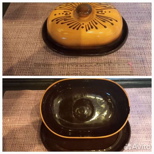 Масленка керамическая