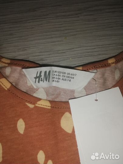 Платье для девочки hm 116 122