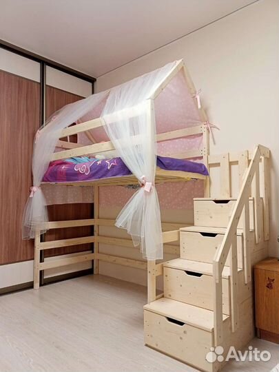 Детская кровать чердак