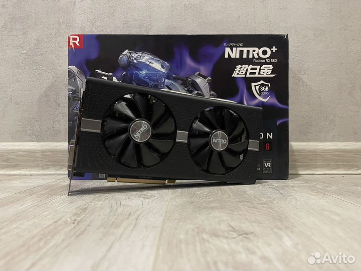 Видеокарта Sapphire Nitro+ RX580 8GB из компьютера