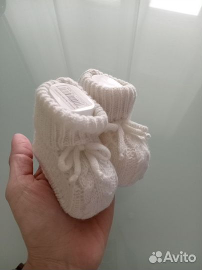 Пинетки вязаные для малыша