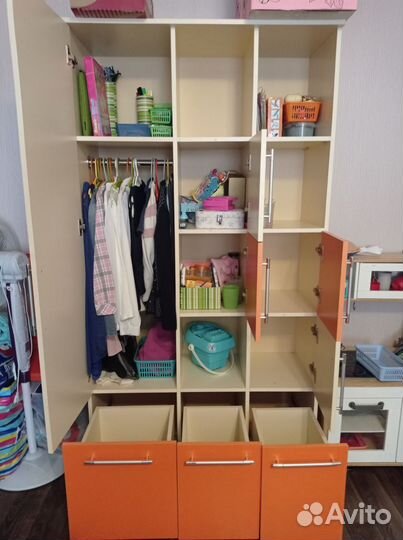 Шкаф стеллаж и комод в детскую