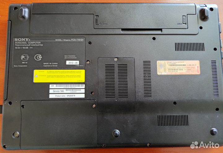 Ноутбук Sony Vaio PCG-71912V 15.6