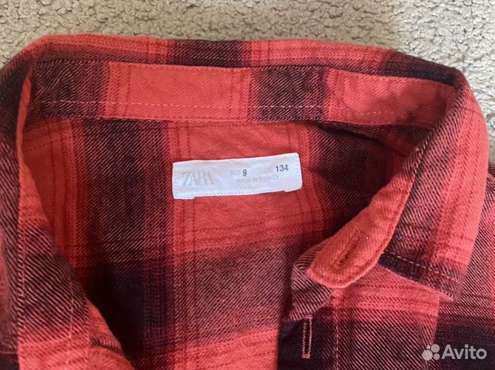 Рубашка zara для мальчика 134