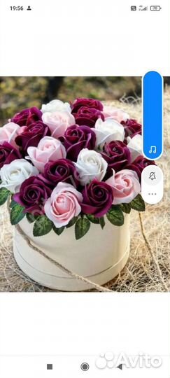 Букет из мыльных роз