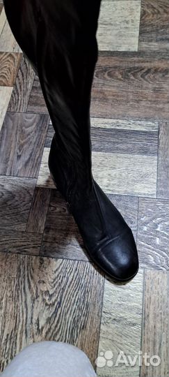 Сапоги кожаные женские 38 39