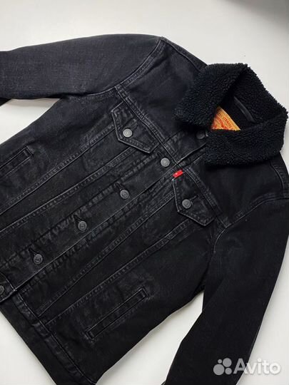 Levis шерпа куртка джинсовая новая оригинал