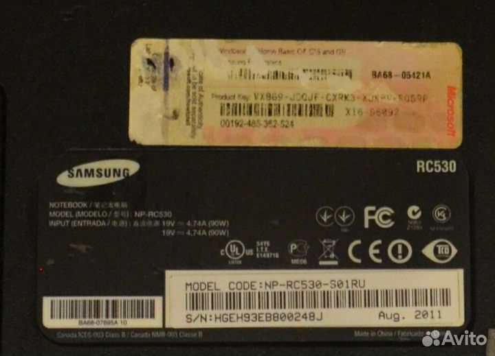 Материнская плата для Samsung rс530 i7
