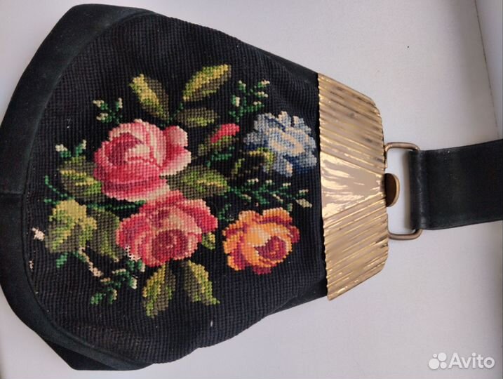 Сумка женская замшевая черная