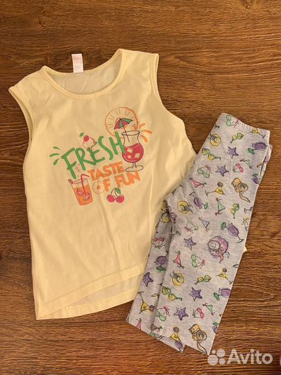 Пакет летних вещей на девочку 3-5 лет