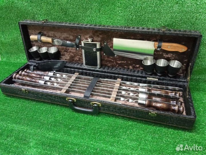 Набор шампуров в кейсе 