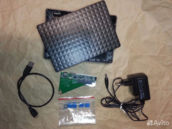 Внешний бокс для hdd 3.5 б/у (комплект)