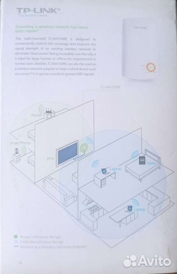 Усилитель WiFi сигнала TP-link TL-wa850re