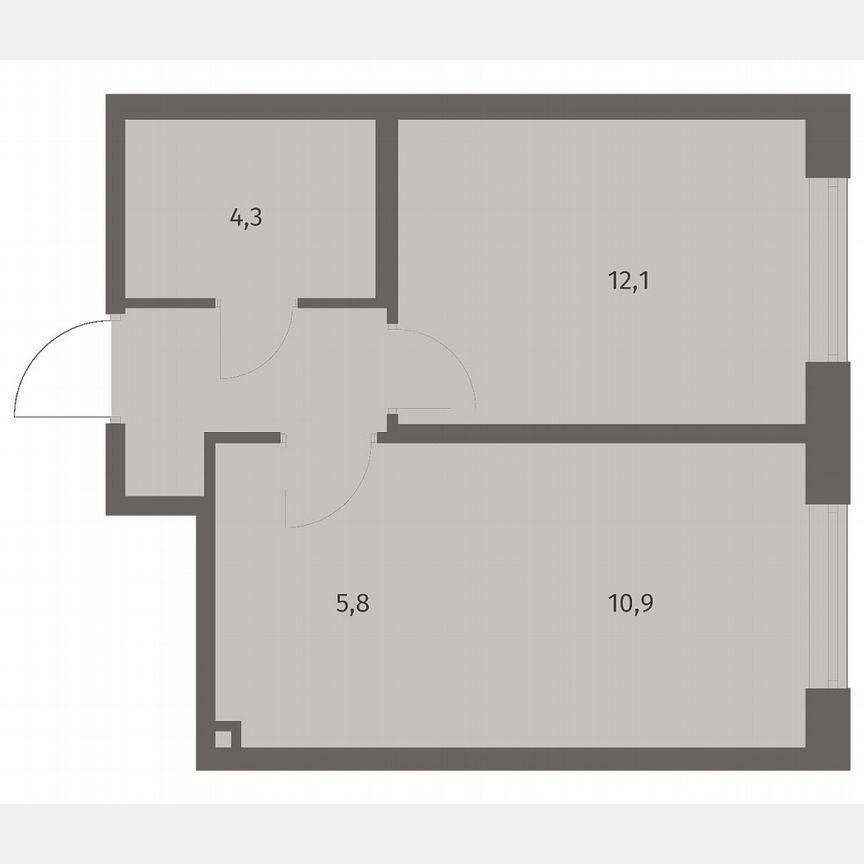 2-к. квартира, 36,7 м², 8/8 эт.