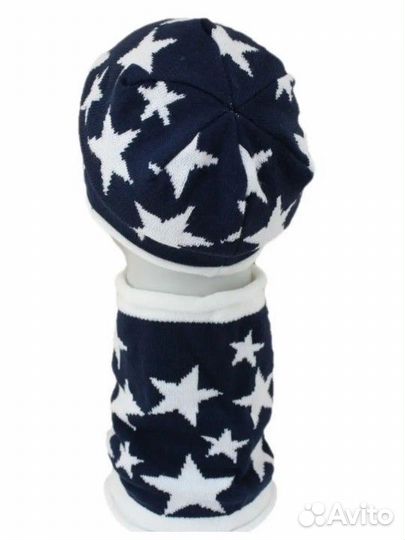 Новый детский комлект шапка со снудом от 3-10 лет