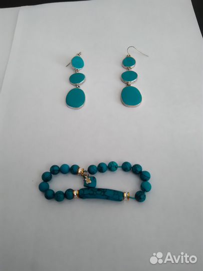 Серьги и браслет