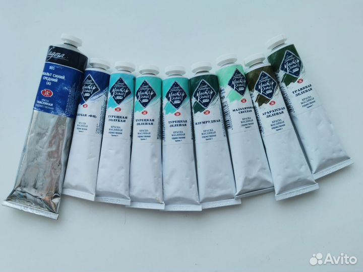 Масляные краски Мастер-класс, Ладога, льнян.масло