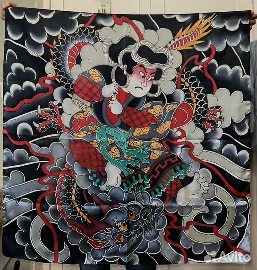 Шелковый платок батик (ручная работа 100% шелк)