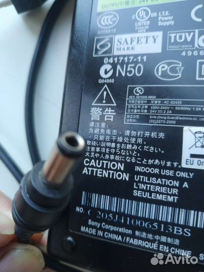 Блок питания Sony 24в 2.2А