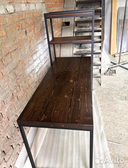 Стеллаж со столом лофт