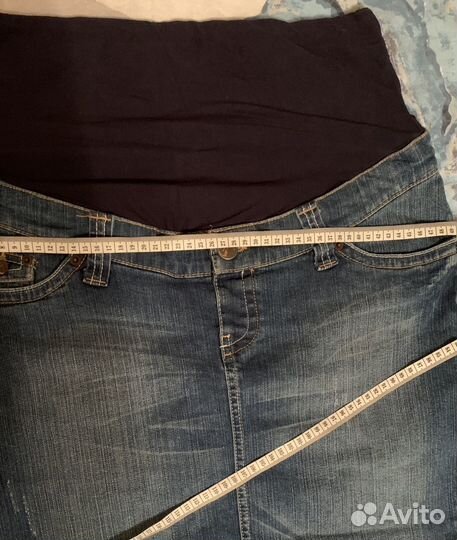 Юбка джинсовая H&M для будущей мамы р-р46