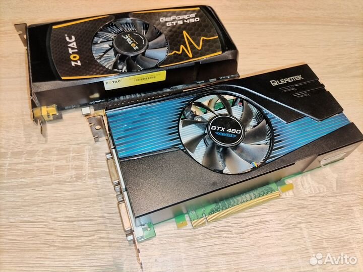 Видеокарты Nvidia 450/460 1GB