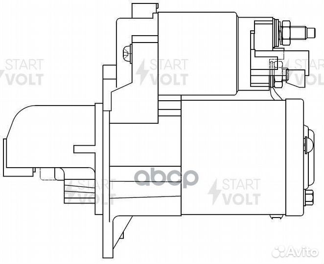 LST 0502 стартер 1.4кВт Cadillak SRX II, Chevr