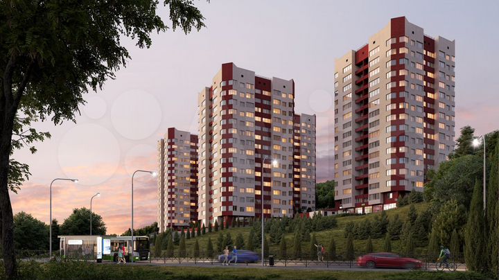 2-к. квартира, 64,7 м², 4/15 эт.