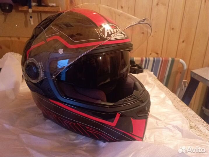 Шлем интегралAiroh Movement-S FAster Red Gloss