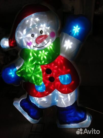 Снеговик светящийся