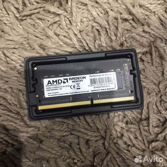 Оперативная память sodimm AMD Radeon R7 на 4гб